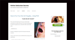 Desktop Screenshot of onlineseductionsecrets.com