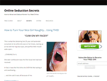 Tablet Screenshot of onlineseductionsecrets.com